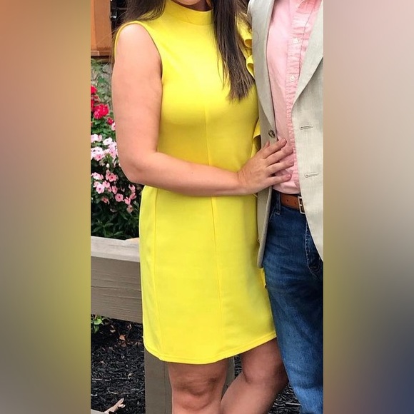 Yellow Ruffle Dress - Picture 2 of 2